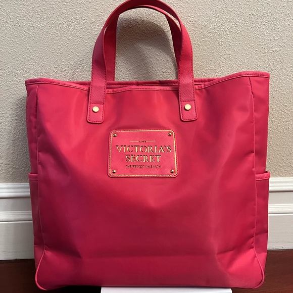 Victoria's Secret Handbags - Victoria Secret Pink Nylon Tote Bag